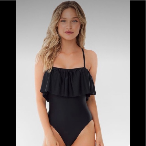 Lolli Swim Other - Flirty 1 Piece Bathing Suit, Sugar Coast by Lolli Swim - Black, Medium